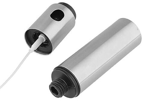 Cabilock 2pcs Portable Oil Vinegar Sprayer Fine Mist Spray Bottle Stainless Steel Mister for Cooking Cleaning