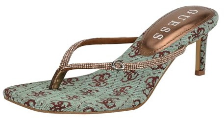GUESS Women's Mayan Heeled Sandal, Bronze 750, 5 UK