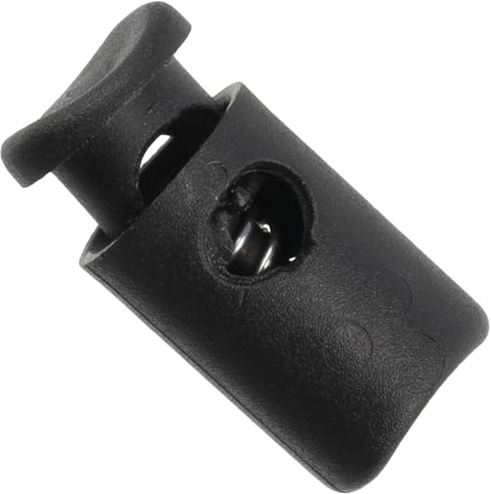 AERZETIX Pack de 12 Cierres de Cordón 10 mm - Tope de Cordón Plástico Color Negro - Ideal Para Zapatillas, Bolsas de Deporte, Chaquetas - Proyecto Creativo, Trotar, Jogging