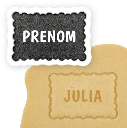 Emporte-pièce Personnalisé avec PRENOM | Fabriqué en France | Biscuit maison | Idée Cadeau | Emporte-pièce Personnalisable