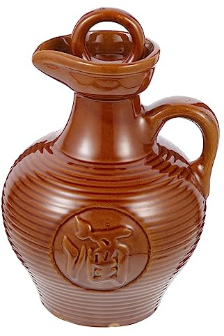 HIAKDOFT Keramik Weinkessel Weinkrug 500 Ml Servierbehälter Für Wein Heim Und Gastronomiebedarf Filigranes Design Für Restaurant Und Büro