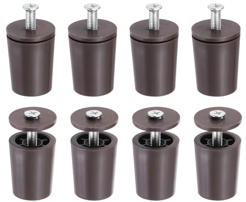 QUARKZMAN Topes Persianas 8 Pcs Topes para Persiana Enrollables 28cm Marrón