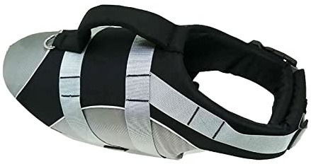 Chaleco salvavidas para perros, chaleco flotante ajustable con asa de rescate para perros pequeños, medianos y grandes, protector de seguridad Ripstop para actividades acuáticas