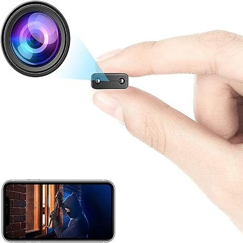 Genérico ﻿2PC HD1080p Mini camaras de vigilancia, Camara de Seguridad Interior, Cámara de Vigilancia WiFi Interior Exterior, Cámara de Seguridad inalámbrica con Detección de Movimiento (2)