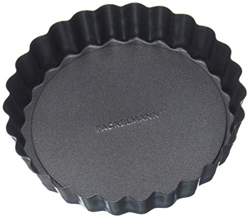 FMprofessional 21682.0 Quicheform mit Abnehmbarem Boden, Stahl, schwarz