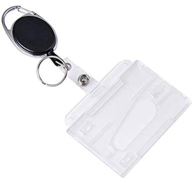 Vicloon Schlüsselanhänger Set, Schlüsselring Retractable Badge Reel mit Belt Clip mit ID Card Holder Abzeichen Buddy Kit für Schlüsselanhänger und ID Card (1 PCS)