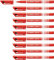 STABILO - Fineliner mit gefederter Spitze - SENSOR M - medium - 10er Pack - rot