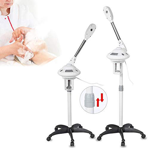 Facial Steamer Gesichtssauna, Kipphebel Einarmarmer Gesichtsaroma Dampfer Ozon und Dampf Gesichtsdampfer Beauty Salon Spa Heißer Gesichtsdampfer