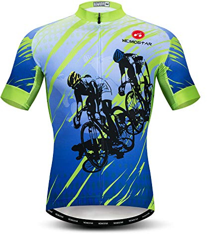 Maillot de cyclisme pour homme - Maillot d'été à manches courtes - Respirant - Séchage rapide