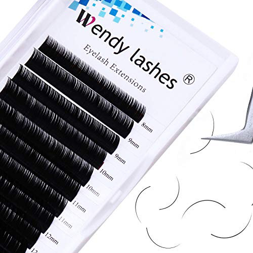 Individuelle Wimpernverlängerung 0,20 mm D Curl One to One Lashes Mix 8-14 mm Länge Einzelne Wimpern Individuelle Falsche Wimpern Individual Lashes von WENDY