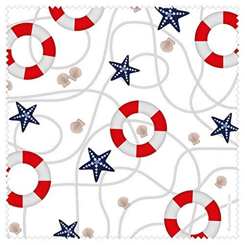 Polyclean Microfasertuch mit Motiv Seestern 17,5 x 17,5 cm Brillenputztuch