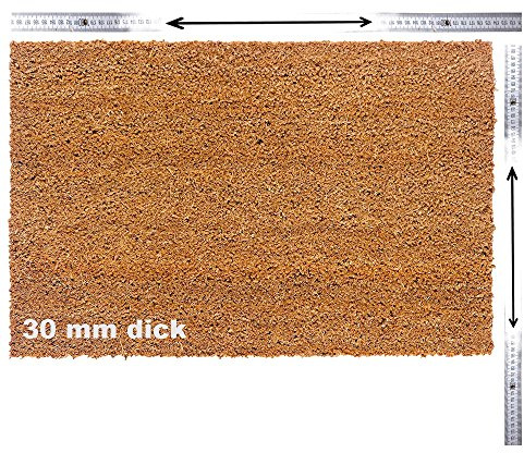 Kokosmatte nach Maß | Kokos Fußmatte mit Zuschnitt auf Maß | Stärke: 30 mm, Breite: bis 100 cm, Länge: bis 300 cm | ab 24,47 € | gewählt: 61-80 cm breit, 20-60 cm lang