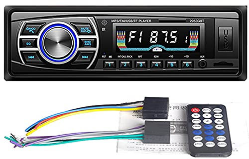 Car radio 12V/24V Truck Radio Bluetooth 1 Din Car Stereo Player AUX ISO Interface MP3 FM/USB/Radio with Remote Control