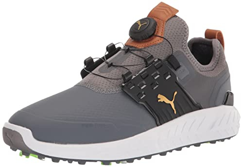 PUMA Ignite artikulate skiva herr Golfskor , Tyst skugga Puma Team guld Puma svart, 43 EU