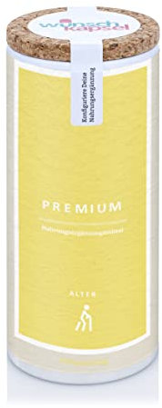 Wunschkapsel ALTER Premium Nahrungsergänzungsmittel | speziell für Senioren | hochdosiertes Spermidin, OPC und Quercetin | 290 vegane Kapseln aus deutscher Manufaktur für XL-Reichweite