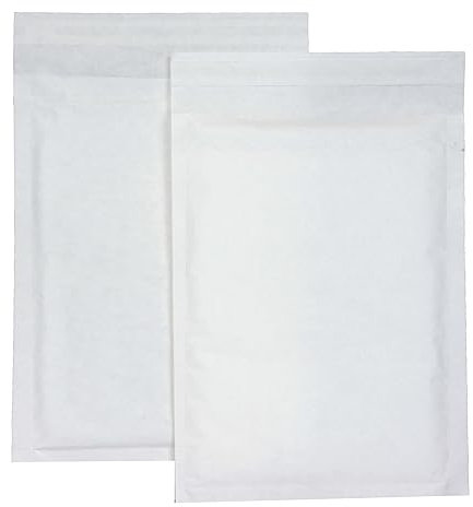 smiley pack 100 Luftpolstertaschen Luftpolsterumschläge Gr. D/4 Weiß (200x275 mm) DIN B5 C5+ gepolsterte Briefumschläge Polsterversandtaschen Versandtaschen Luftpolsterversandtaschen gepolstert