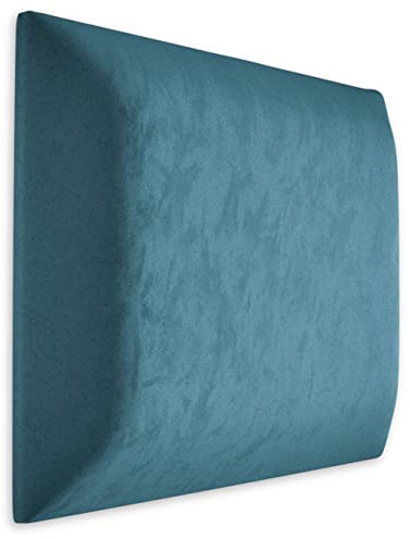 Muralo Cojín de pared de terciopelo de tela, panel tapizado para dormitorio, salón, cama, tapizado de pared, cabecero de cama, moderno de lujo acolchado, panel acolchado (50 cm x 50 cm, azul)