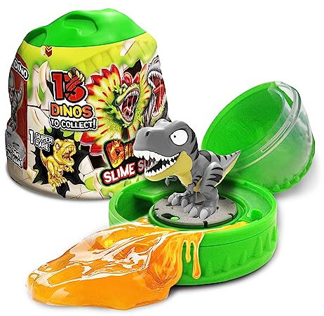 CRAZE Magic Slime – Dinorex-Kapsel mit Schleim Kinder und sammelbaren Dinosaurierfiguren - 13 Dinosaurier zum Sammeln, 1 Davon super selten, Dino