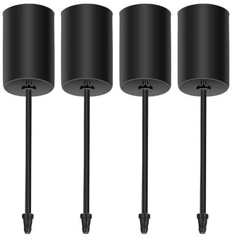 [20-23mm]-LVZONGXIN 4 Stück Adventskranz Kerzenhalter für Stabkerzen,Stabkerzenhalter Christmas Weihnachten Deko,Kerzenleuchter,Saisonale & Nordische Dekoration Zum Basteln gut geeignet (Schwarz)