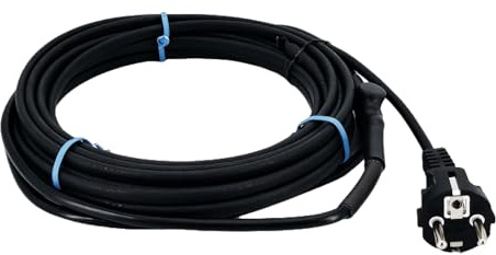 MincoHome 200-240V Pipe Heating Cable with Built-in Thermostat,7M | Steckerfertiges Frostschutz-Set für Wasserrohre. Integrierter Thermostat sorgt für energiesparenden Schutz vor Einfrieren