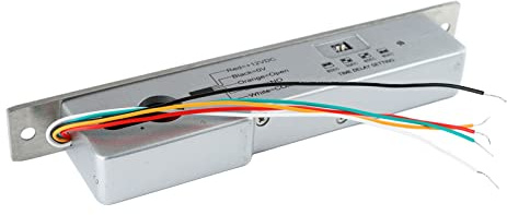 Serrure de Porte électrique Robuste, Pêne Dormant à Mortaise électrique à Réglage de Retard en Acier Inoxydable à Forte Résistance, Serrure à Boulon électrique pour Porte en Bois