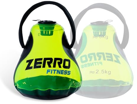 CCLIFE Wassergefüllte Kettlebell Kessel-förmig Wassereinspritzung Kettlebell Verstellbar Max. 5kg Grün