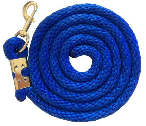 Führstrick für , 2,0 m Führstrick mit Schnappverschluss, Führstrick mit Messingclip, Starkes Kordelbindeseil für effektive Handhabung, lange Walking-Leine für Reitsport