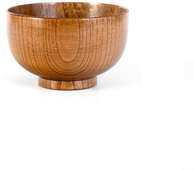 SPORTARC Bol à fruits, bol à salade, bol de service, bol en bois, récipient alimentaire, ustensiles de cuisine, riz, soupe, salade (13 cm)