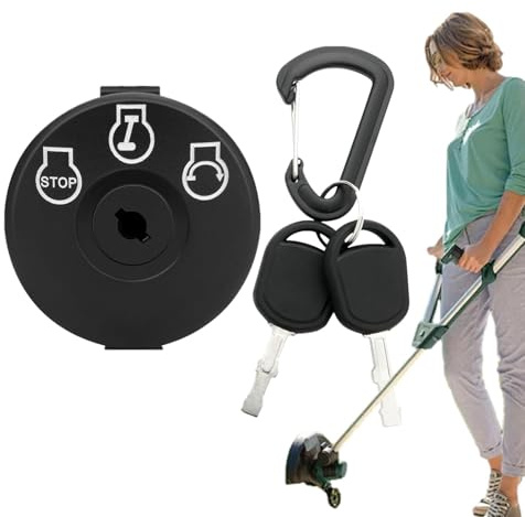 Rasenmäher-Traktor-Zündung,Rasenmäher-Zündknopf,Zündknopf für Rasenmäher | Rasenmäher-Taste, Plug-and-Play für Arbeiter, Frauen, Männer, die meisten