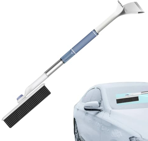 Schneeschaufel für Auto, Winter Schneeräumwerkzeug Eiskratzer Schaufel Tragbare Schneeschaufel Schaumgriff Schneeräumer Outdoor Schnee Werkzeug Kompakter Eiskratzer Auto Schneeräumung Camping