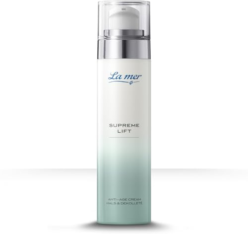 La mer Supreme Lift Anti-Age Hals- & Dekolletécreme mit Bakuchiol, 50 ml | Hyaluronsäure polstert auf; Vitamin E & Shea Butter pflegen intensiv; festigt Hals und Dekolleté; dermatologisch getestet