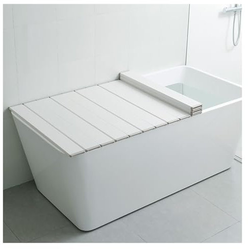 Mensola pieghevole per vasca da bagno con pannello termico piatto doccia libro e supporto per bicchieri da vino, 120 cm x 70 cm x 1 cm