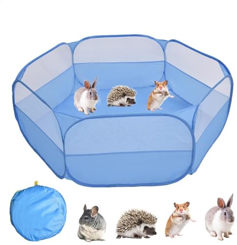 Parc pour Petits Animaux, Parc pour Hamster Pliable, Aire de Jeux Hamster, Portable Clôture d'exercice pour Petits Animaux, Parc de Jeux pour Hamster, Cochon d'Inde, Lapins, Chinchillas, Hérissons