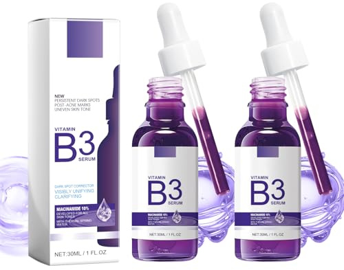 Suero Facial B3 Con Niacinamida Y ácido Hialurónico – Minimiza Los Poros, Equilibra E Hidrata La Piel, Reduce Arrugas Y Revitaliza | Pack De 2 Unidades | Cuidado Antienvejecimiento