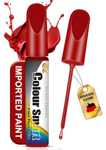 Zoomara 12ml Vernice Ritocco Carrozzeria, Penna Ritocco Carrozzeria, Rimuovi Graffi Auto, Facile Applicazione, Soluzione Veloce per Graffi Auto, Per Manutenzione Ordinaria (Rosso)