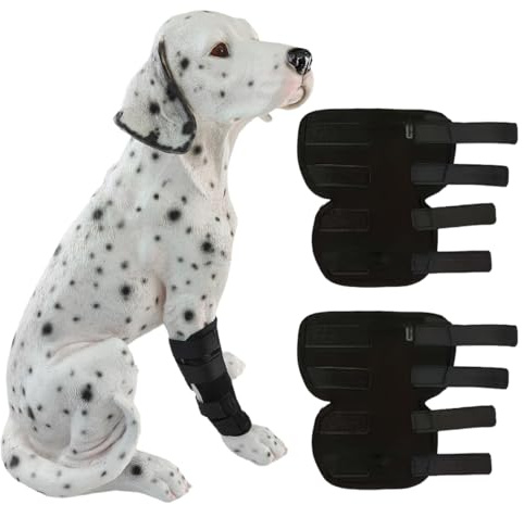 PYEUIFT Arthrose Hund Hinterbein Leckschutz Gelenk Knieschutz Bandage Für Welpen Und Senioren, 17X22Cm