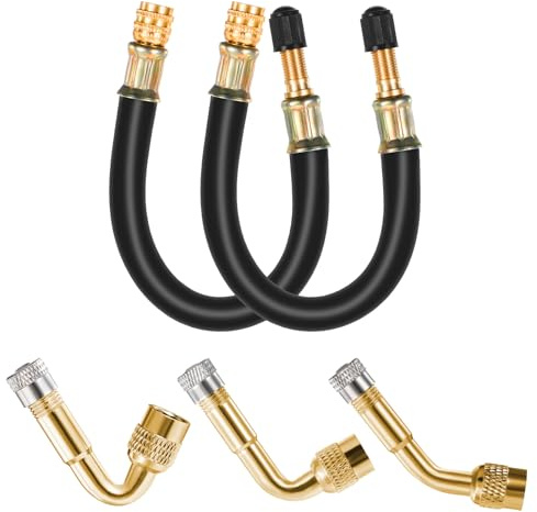 Xthrotsenk Ventilverlängerung Autoventil, Autoventil Adapter 45 90 135 Grad Winkel Druckluft, Reifenventilverlängerung, Flexible Ventilverlängerungen Für Auto, Fahrrad, Motorrad