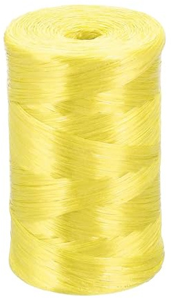 PATIKIL 420m Corda In Plastica Poliestere Nylon, Spago Per Legature Domestiche Rotolo Per Giardinaggio Imballaggio Fai Da Te, Giallo