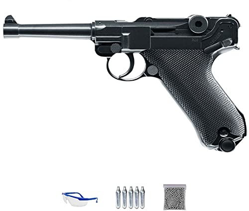 LEGENDS Pack réplica Luger 08 - Umarex P08 Full Metal (Pistola de Aire comprimido CO2 y balines de Acero) <3,5J