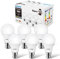 LVWIT Bombillas LED B22, 8.5W equivalente a 60W, 806 lúmenes, Bombilla LED Color blanco neutro 4000K, No regulable. Pack de 6 Unidades.