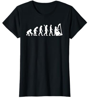 Evolution Harfe T-Shirt T-Shirt