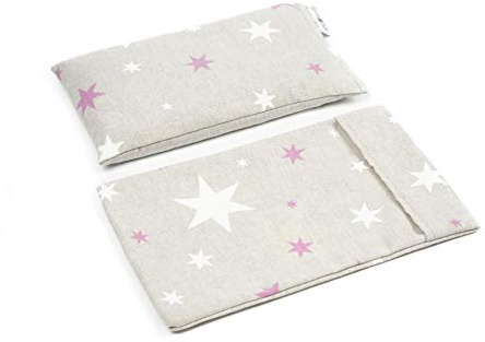 TERMOSAK Saco térmico de semillas de soja y lavanda, 23x14, cojín térmico microondas/congelador, compresa calor/frío, alta duración de producto. (002, 23x14+Funda)