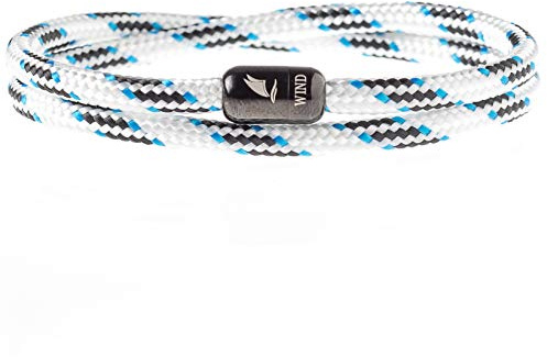 Wind Passion - Handgefertigtes Segeltau Armband aus Seemannsgarn | Für Herren & Frauen | Wasserfest | Ideal als Geschenk