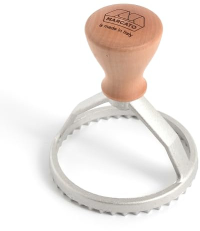 Marcato SC-T80-CLS stampino, Rotondo, 80 mm, Alluminio e Legno, Opaco, Linea Premium.