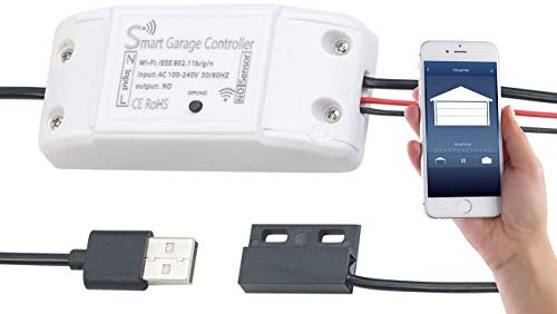 VisorTech Garagentoröffner: WLAN-Garagentor-Steuerung mit App, komp. mit Siri & Google Assistant (WLAN Garagentoröffner, Garagentor mit Handy öffnen WLAN, Garagentorantrieb)