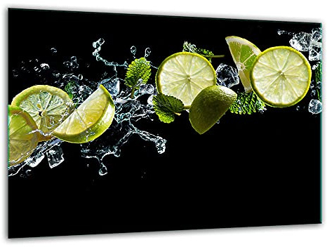 TMK ArtDeko – Schneidebrett Glas – Glasschneidebrett für die Küche 30x22 cm – Robust, Hygienisch & Rutschfest – Glas Schneidebrett – Zusätzliche Arbeitsfläche – Vielseitige Nutzung