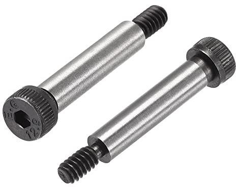 uxcell Alloy Steel Hexagon Socket Head Shoulder Screws Bolts, 1-1/4 Shoulder Length, 1/4 Shoulder Dia, #10-24 Thread, 10pcs