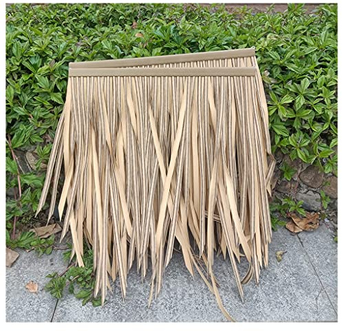 YYXDMFY Simulation thatch roof Artificial Straw Decoration Plastic thatch roof Eaves Pavilion Park Resort thatch Tile Durable Man-Made Thatch for Decoration Cottages (Color : Color f, Size : 4pcs)
