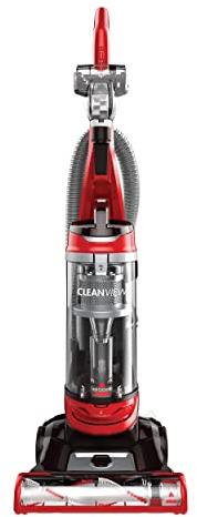 Bissell CleanView Bagless Vacuum, Powerful Multi Cyclonic System, Large Capacity Dirt Tank, Specialized Pet Tools, Easy Empty Red