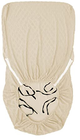 perfk Funda para sillón de Madera Funda elástica para Silla Impermeable Sensación cómoda Diseño Simple Hecho de poliéster Spandex Jacquard Tela Fácil de, Beige
